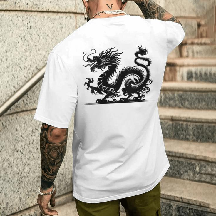 Year Of The Dragon Chinese New Year Zodiac Men's T-shirt Back Print Gifts for Him