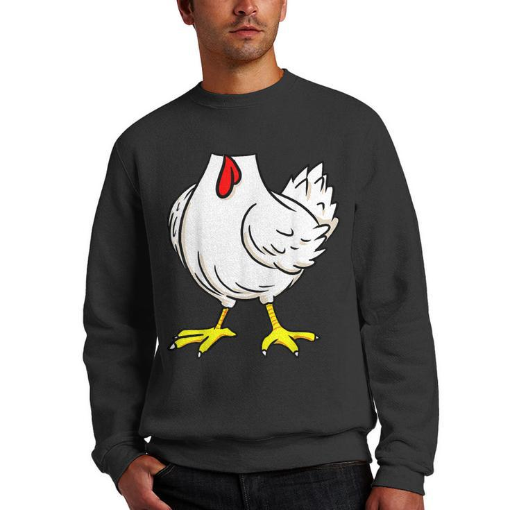 Chicken Body Costume Animal Thanksgiving Halloween  Men Crewneck Graphic Sweatshirt
