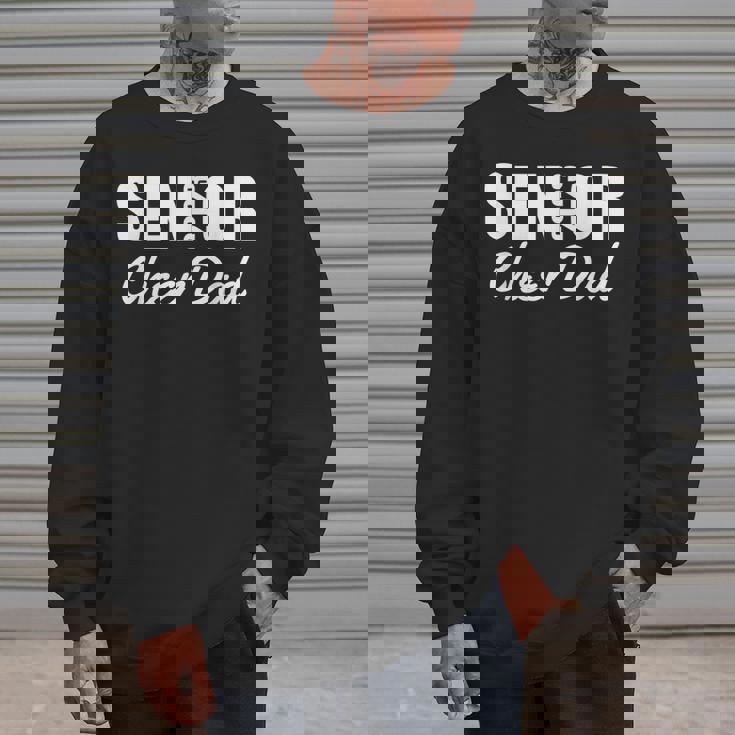 Senior Cheer Dad 2023 Cheerleader Parent Class Of 2023 V2 Men Crewneck Graphic Sweatshirt