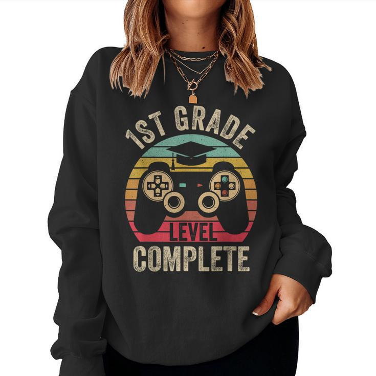 1St Grade Level Complete Graduation Class 2024 Boys Gamer Women Sweatshirt