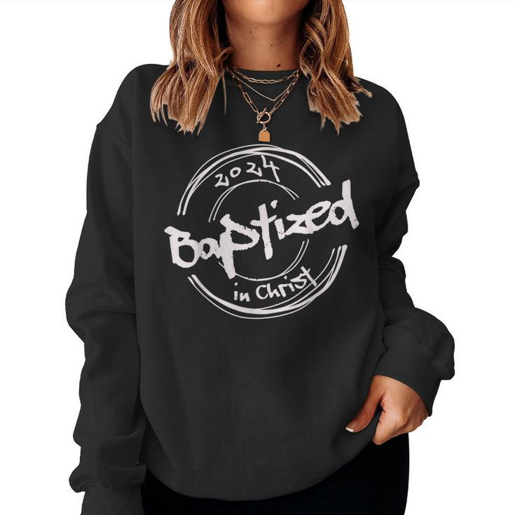 2024 Christian Baptism Baptized In Christ Streetwear Women Sweatshirt