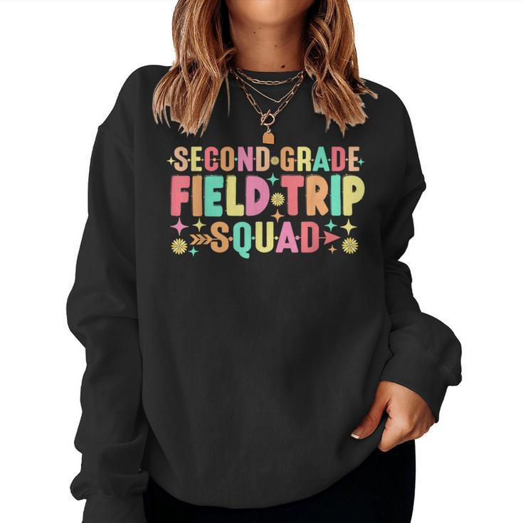 2Nd Second Grade Field Trip Squad Teacher Students Matching Women Sweatshirt