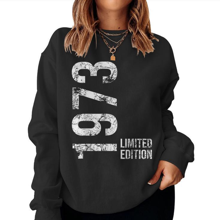 51St Birthday 51 Years Old Man Woman Vintage 1973 Women Sweatshirt