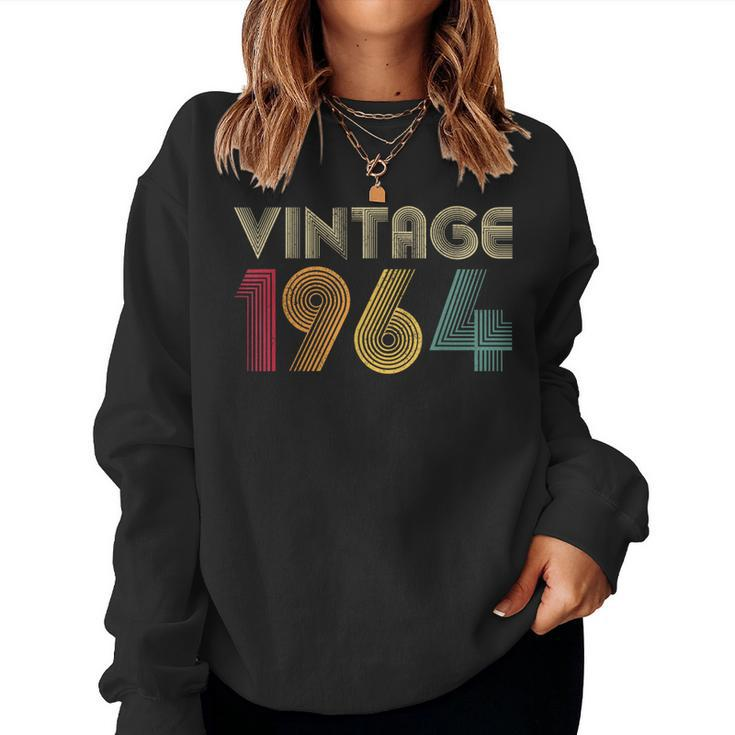 59Th Birthday For Vintage 1964 Retro Women Sweatshirt