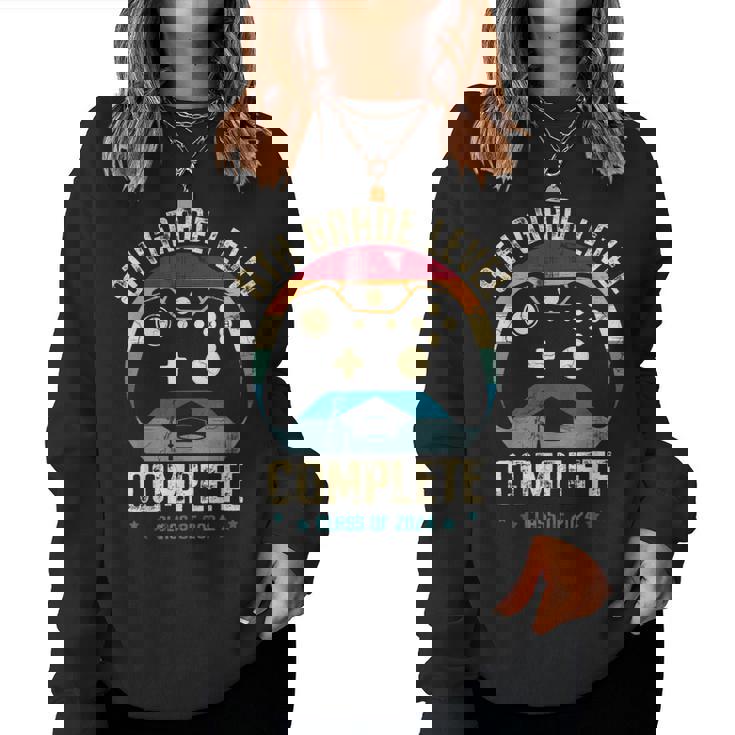 8Th Grade Level Complete Gamer Class Of 2024 Graduation Boy Women Sweatshirt