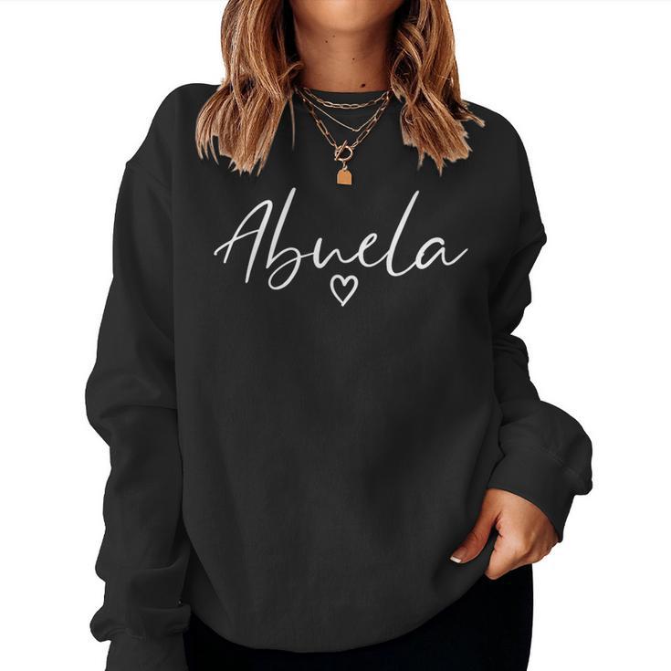 Abuela For Grandma Heart Mother's Day Abuela Women Sweatshirt