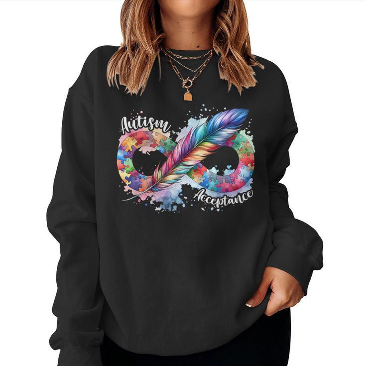 Acceptance Rainbow Infinity Symbol Women Sweatshirt