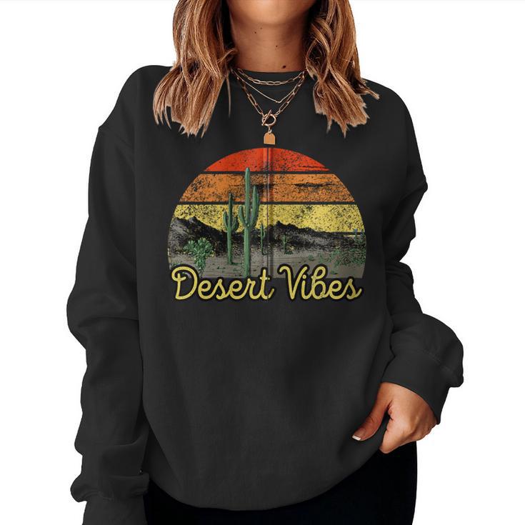 Amantes De Cactus Retrointageibes Desierto Sudadera Mujer