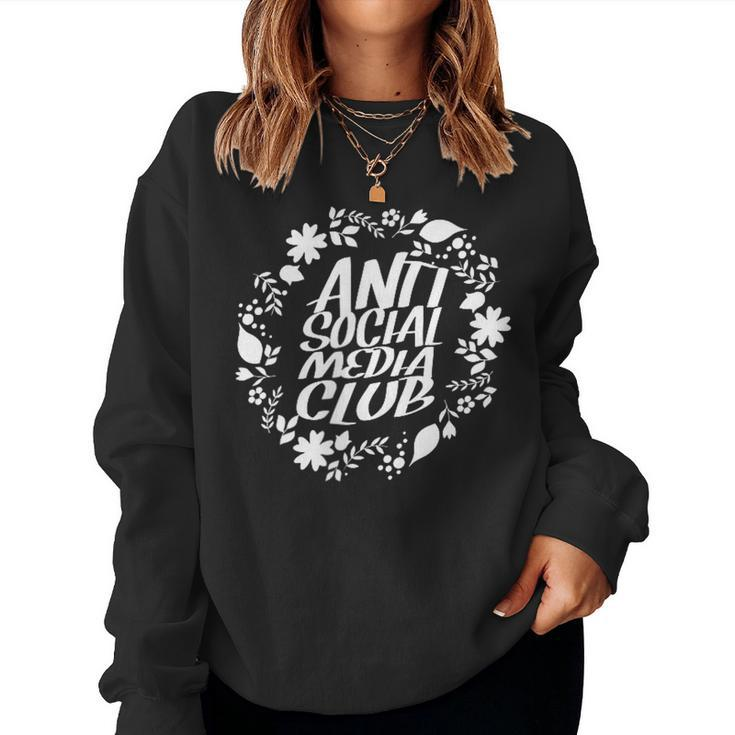 Anti Social Media Club For Introverts Boys Women Sweatshirt