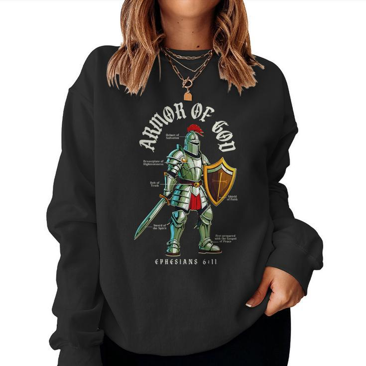 Armor Of God Christian Bible Verses Women Sweatshirt
