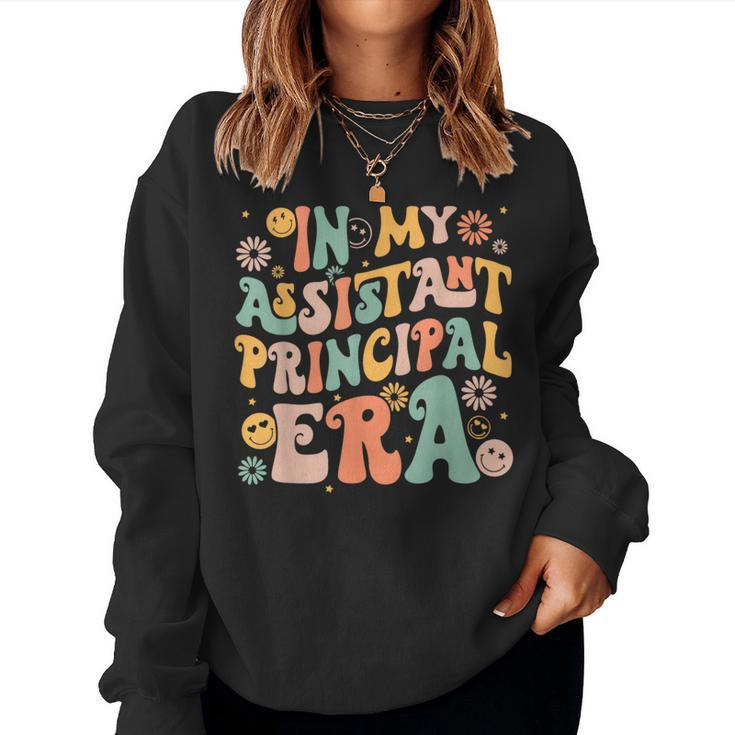 In My Assistant Principal Ap Era Groovy Ap Saying Women Sweatshirt