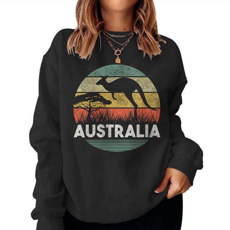 Australia Day Australian Kangaroo Vintage Women Sweatshirt