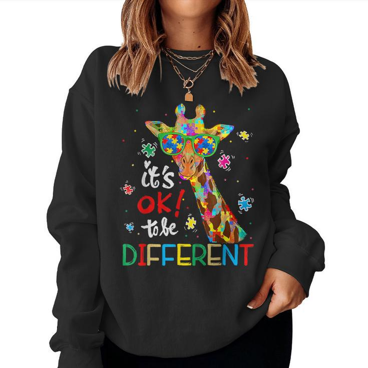 Autism Awareness Acceptance Kid Its Ok To Be Different Women Sweatshirt