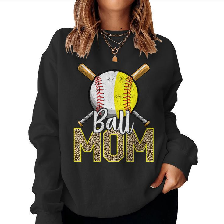 Ball Mom Baseball Softball Mama Mother's Day 2023 Women Sweatshirt