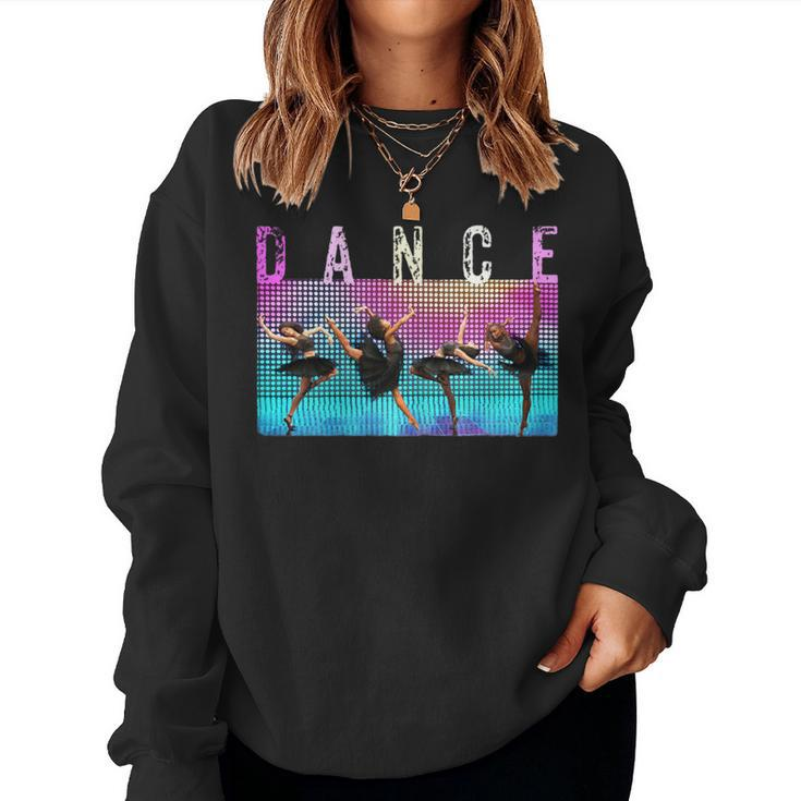 Ballet Dancers African American And Girls Ballerina Women Sweatshirt