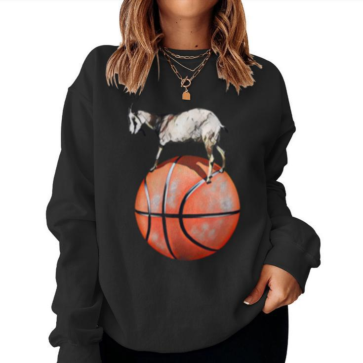Basketball Goat Jersey For Boy Girl Sports Fan Women Sweatshirt