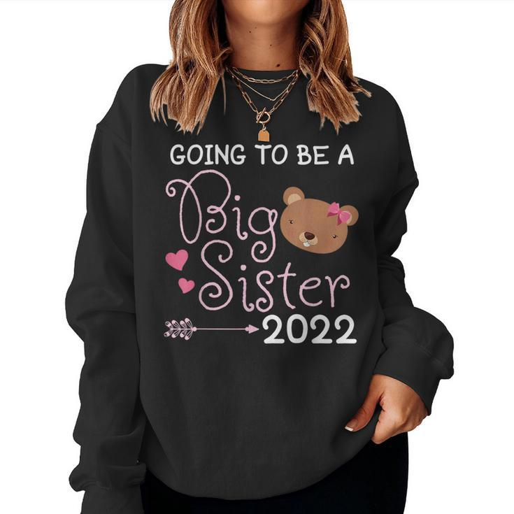 Become Big Sister 2022 Bear Sis Women Sweatshirt