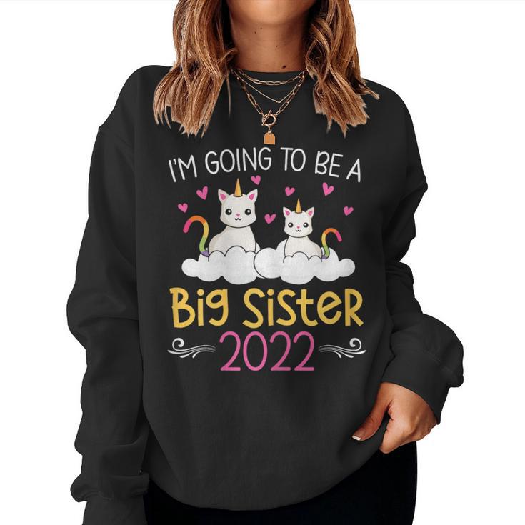 Become Big Sister Unicorn 2022 Women Sweatshirt