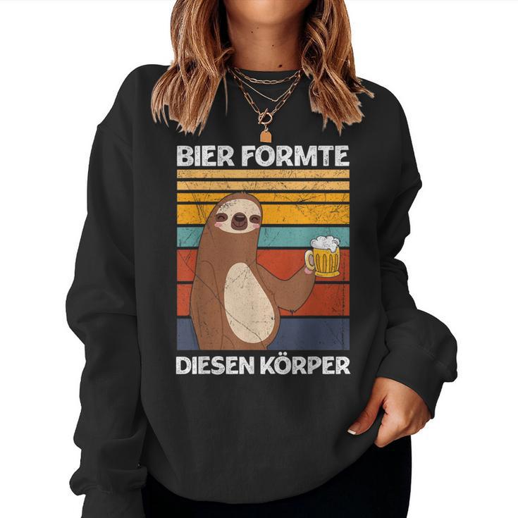 Beer Formte Diesen Körper Beer Drinker Beer Lovers Saying Sweatshirt Frauen