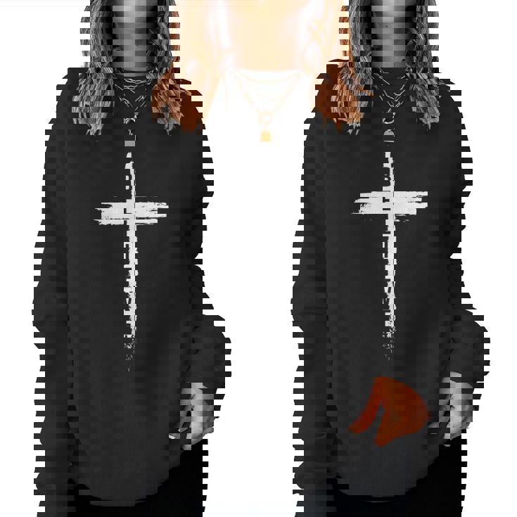 Believe Christian Cross Jesus Christ Christians Women Women Sweatshirt