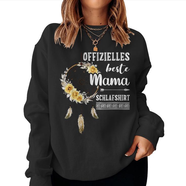 Beste Mama Schlaf Spruch Für Mutter Traumfänger Sweatshirt Frauen