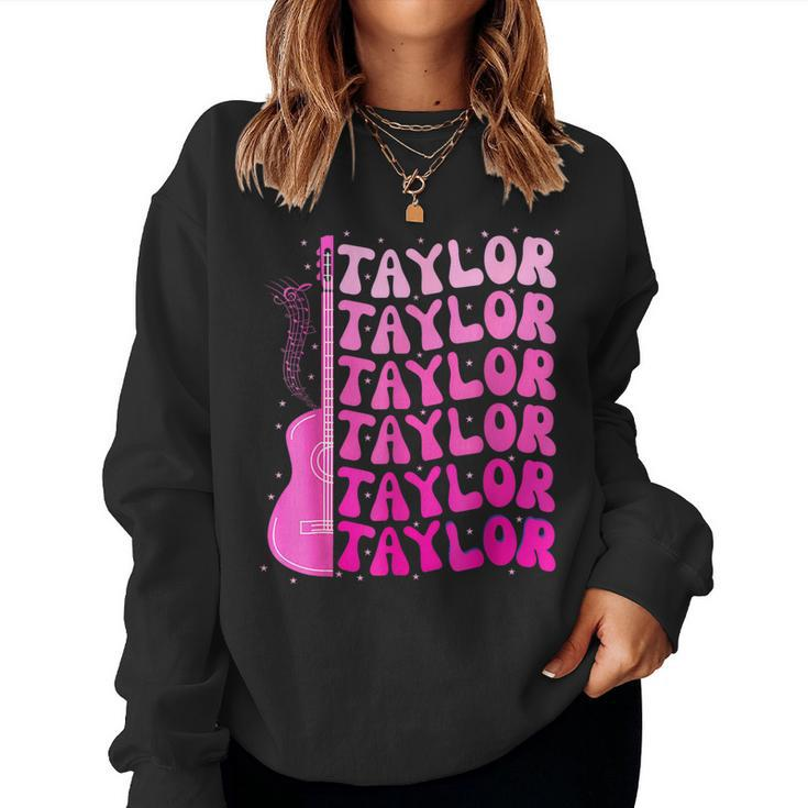 Birthday Taylor First Name Personalized Birthday Party Women Sweatshirt