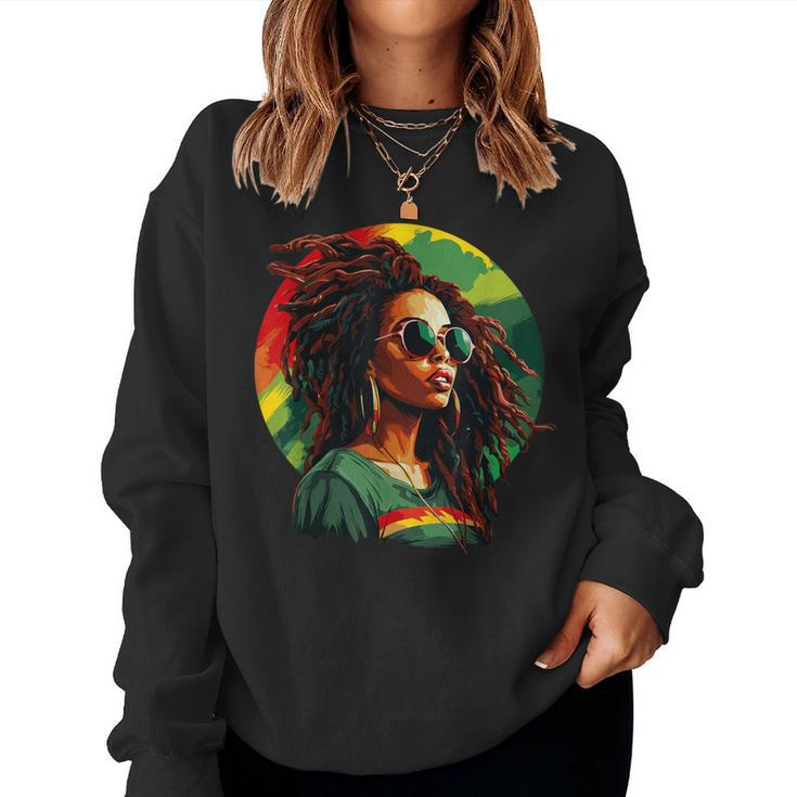 Black Afro American Junenth Afrocentric Women Sweatshirt