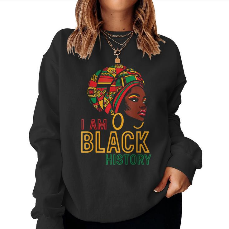 I Am Black History Girl African American Junenth Womens Women Sweatshirt