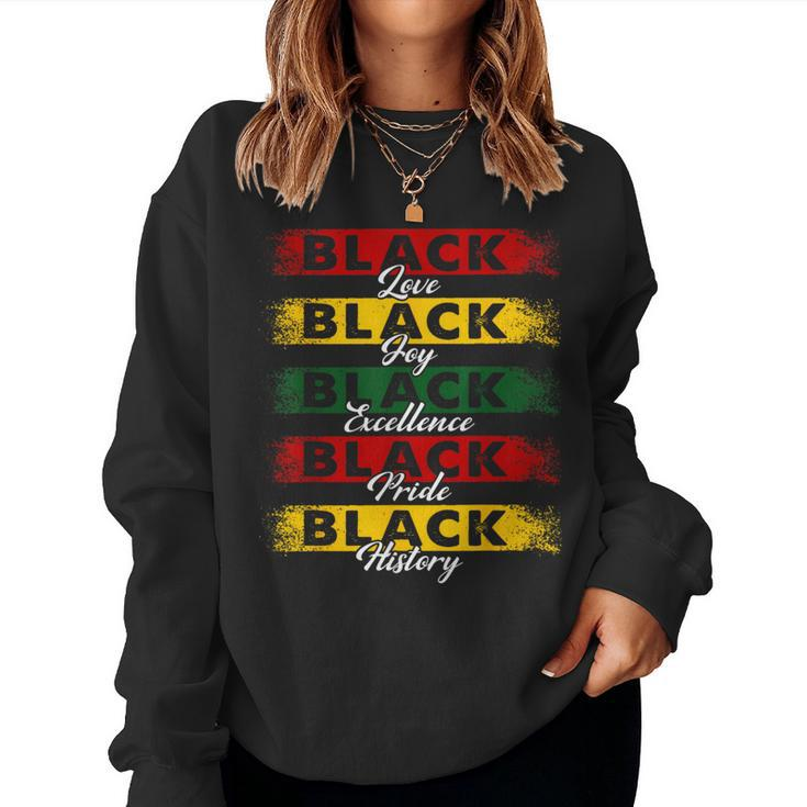 I Am Black History Month Black Pride African Love Women Sweatshirt