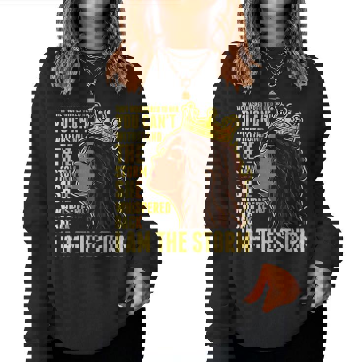 I Am Black Woman African American Black History Month Women Sweatshirt