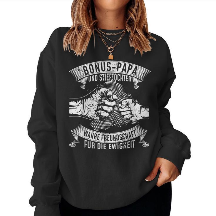 Bonus Papa Und Step Daughter Himmelfahrt Bonuspapa Day Sweatshirt Frauen