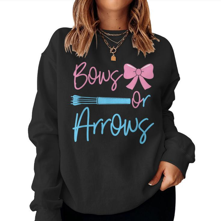 Bows Or Arrows Gender Reveal Party Idea For Mom Or Dad Women Sweatshirt