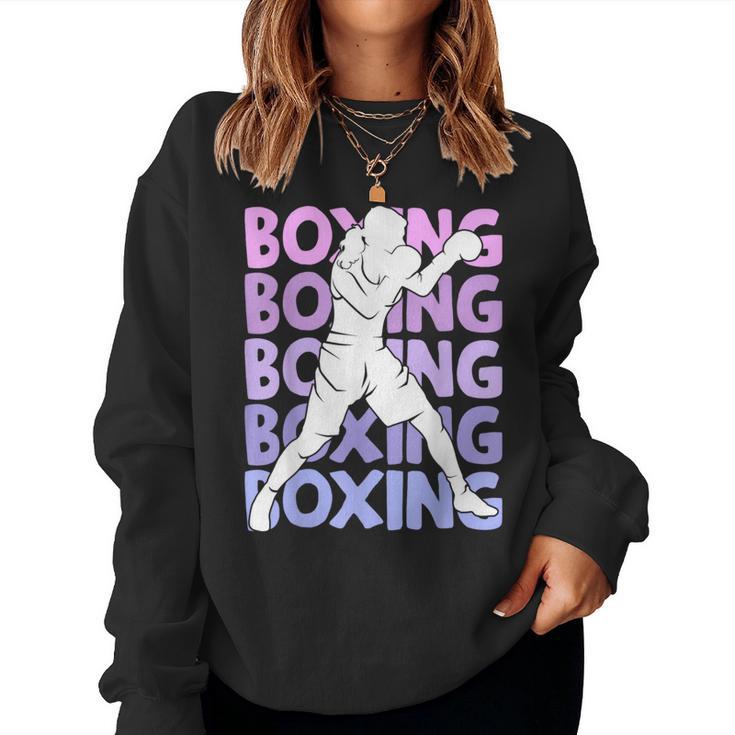 Boxeo Boxeador Chica Niña Sudadera Mujer