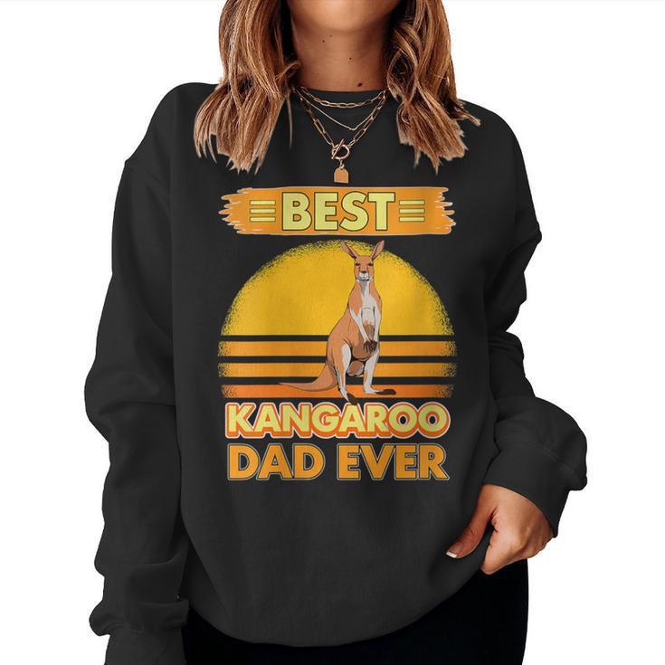 Boys Best Kangaroo Dad Ever Father's Day Kangaroo Women Sweatshirt