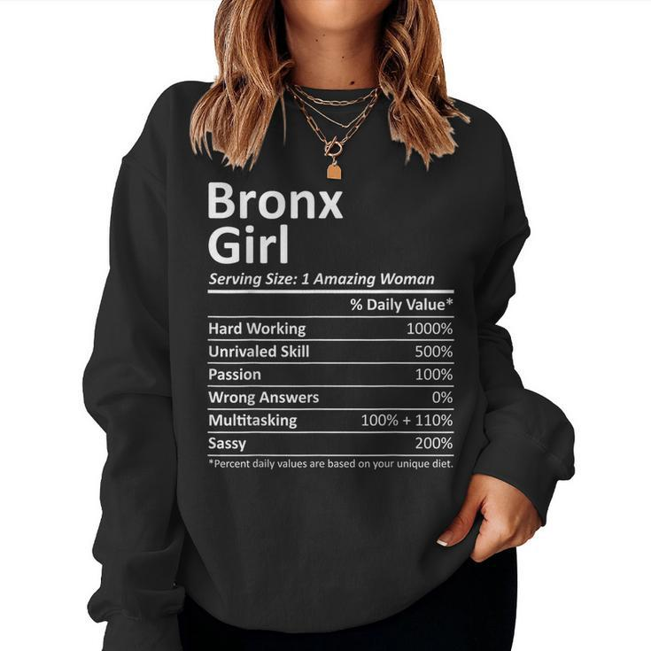 Bronx Girl Ny New York City Home Roots Usa Women Sweatshirt