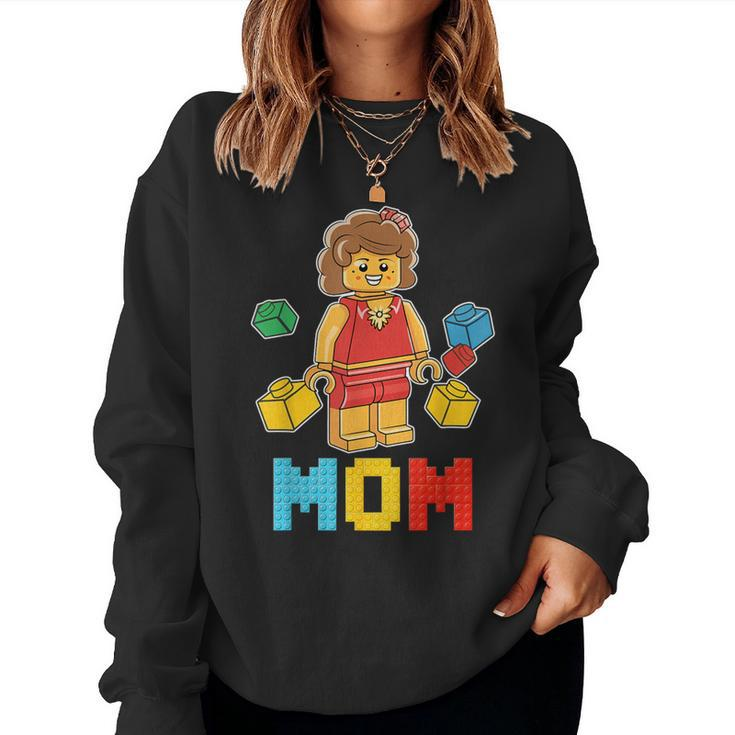 Building Bricks Blocks Mom Master Builder Matching Family Women Sweatshirt