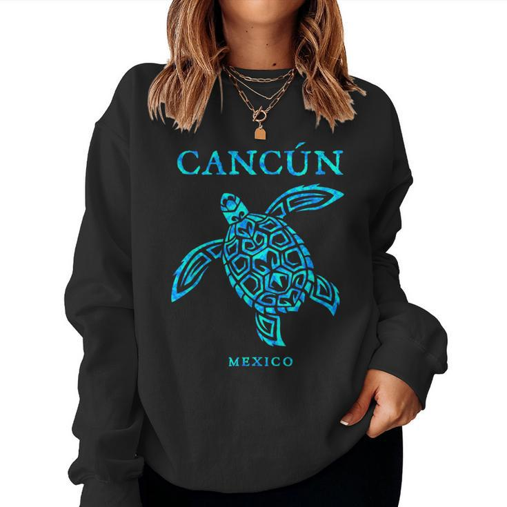 Cancun Mexico Sea Turtle Boys Girls Toddler Souvenir Women Sweatshirt