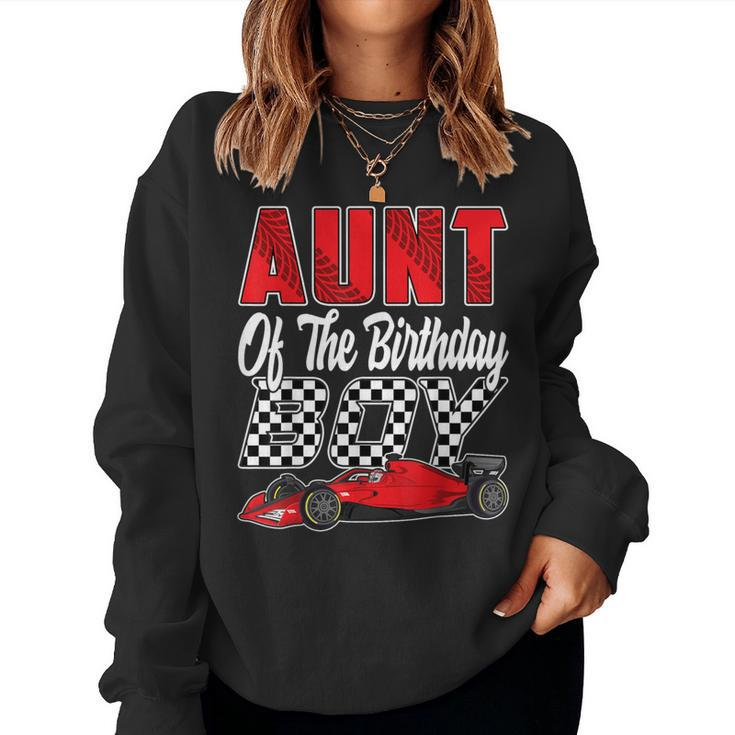 Car Racing Aunt Of The Birthday Boy Formula Race Car Women Sweatshirt