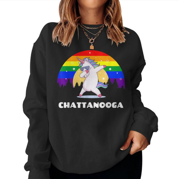 Chattanooga Tennessee Lgbtq Gay Pride Rainbow Women Sweatshirt