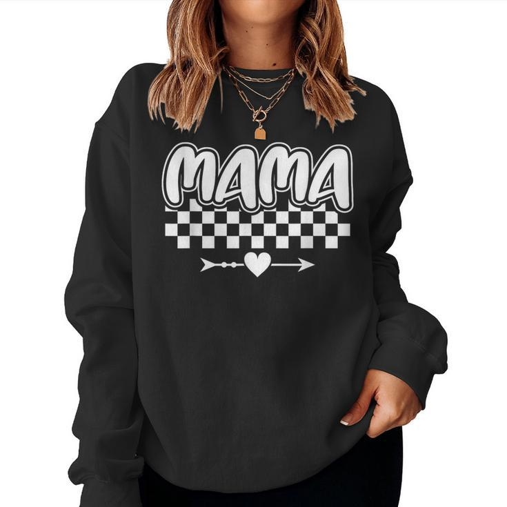 Checkered Mama Racing Mother's Day Women Sweatshirt