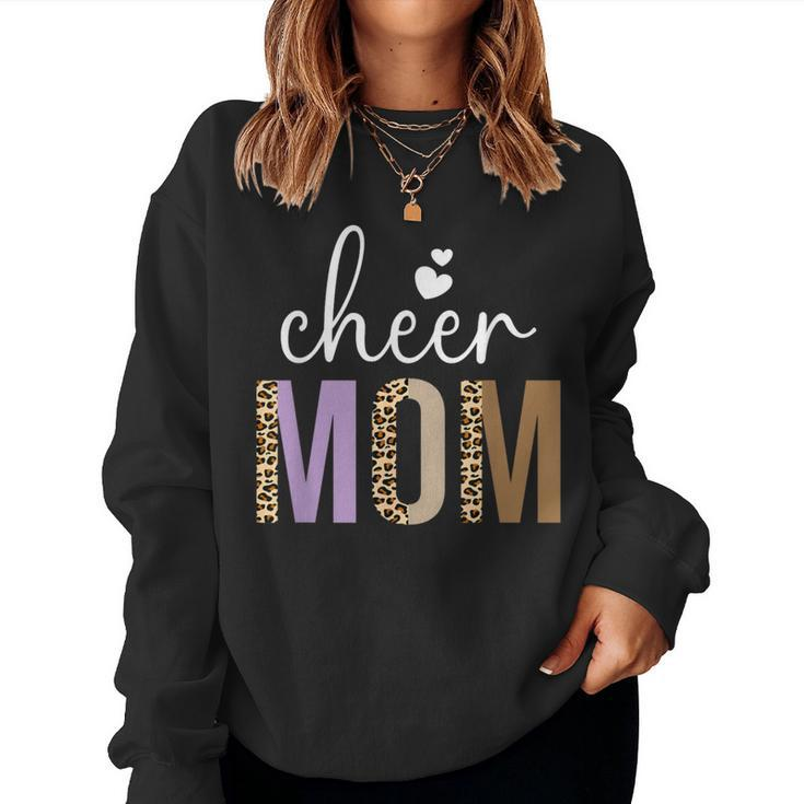Cheer Mom Leopard Cheerleader For Women Sweatshirt