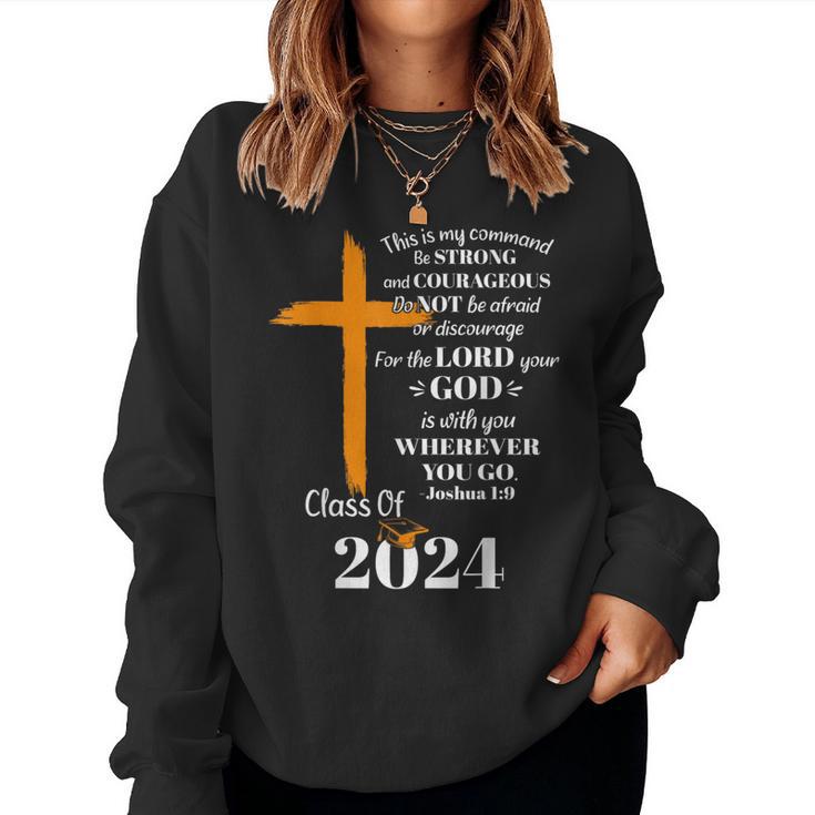 Class Of 2024 Christian Graduation Senior Graduate Women Sweatshirt