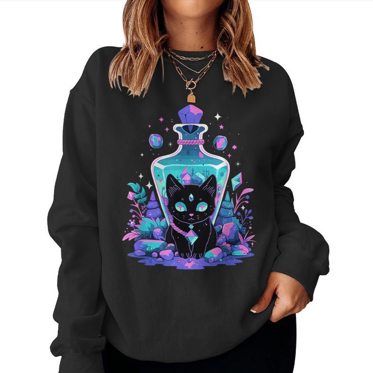 Cottagecore Goth Kawaii Anime Cat Girls Cat Women Sweatshirt