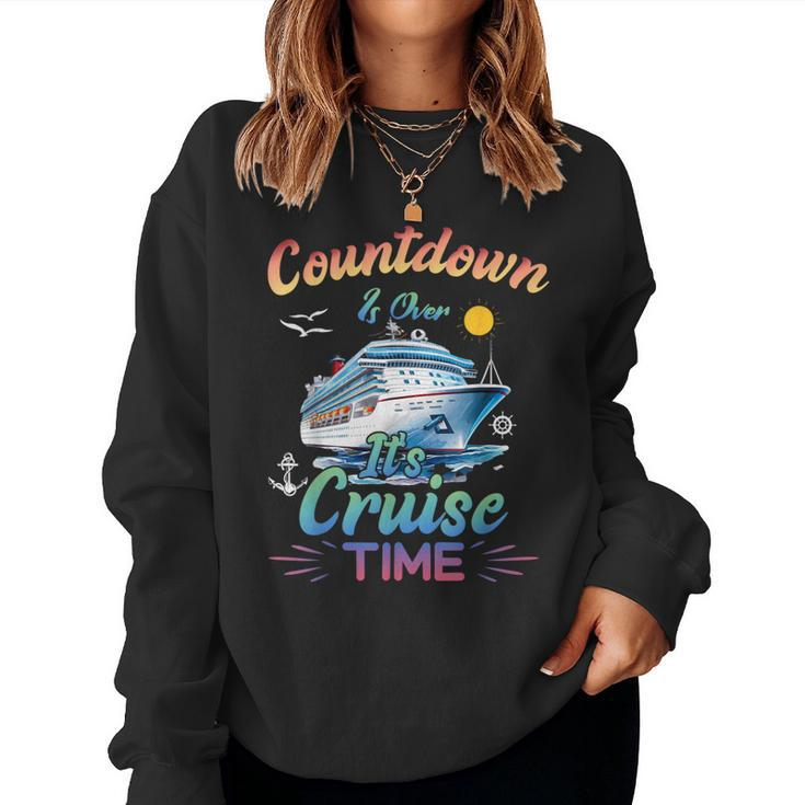 Countdown Is Over It's Cruise Time Husband Wife Women Sweatshirt