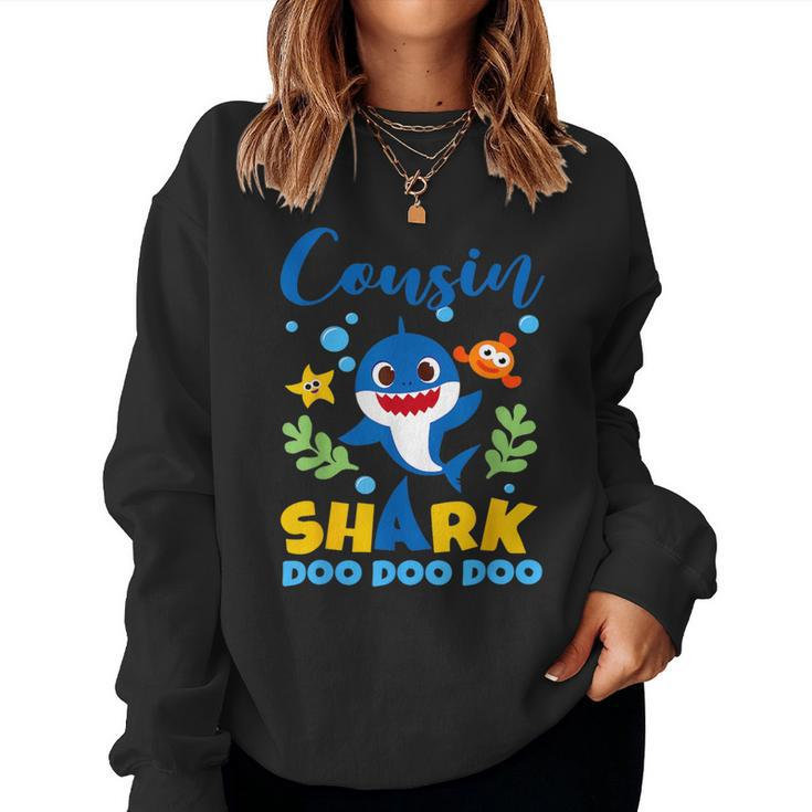 Cousin Of The Shark Birthday Boy Girl Party Family Women Sweatshirt