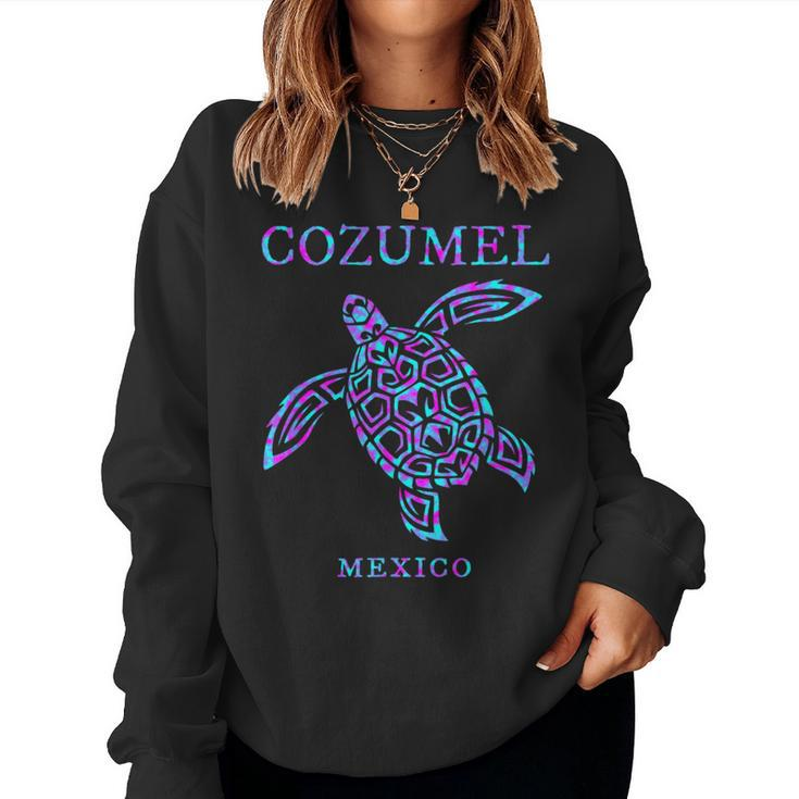 Cozumel Mexico Sea Turtle Boys Girls Toddler Cruise Souvenir Women Sweatshirt