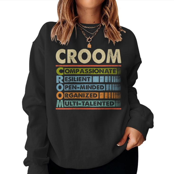 Croom Family Name Croom Last Name Team Women Sweatshirt
