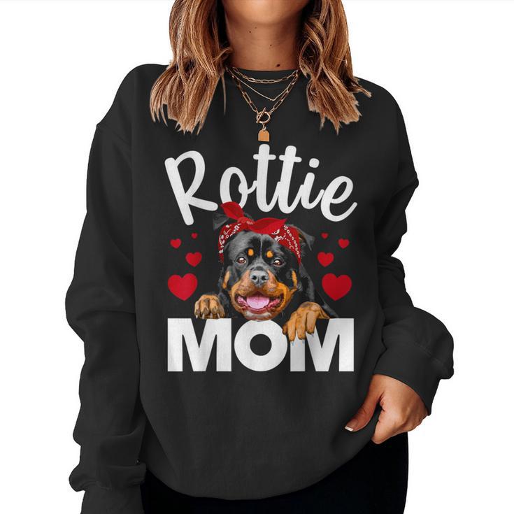 Cute Rottweiler For Mom Rottie Rottweiler Lover Women Sweatshirt