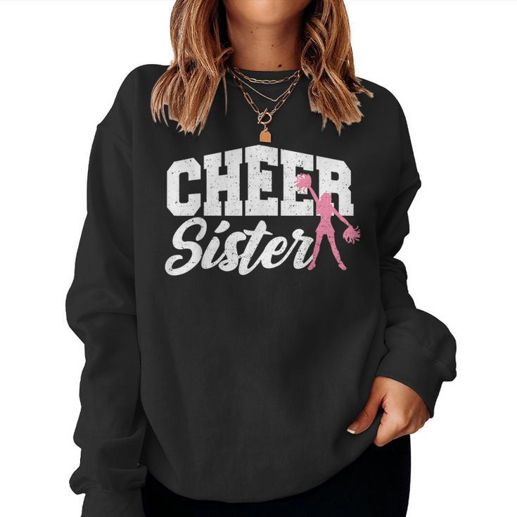 Cute Sister Cheer Sister Cheerleading Women Sweatshirt