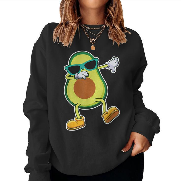The Dabbing Avocado Plant Green Food Lover Women Sweatshirt